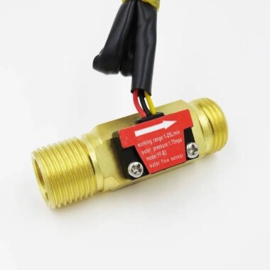 Su Akış Sensörü YF-B3 Debimetre G1/2 1-25L/dak 3.5V-12V - 2
