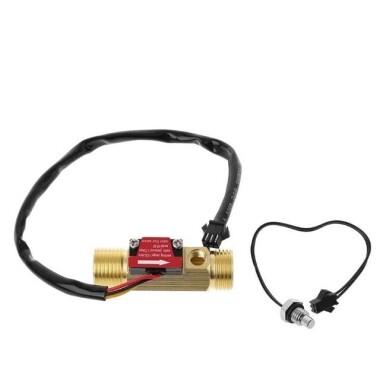 Su Akış Sensörü YF-B7 M8 Dişli Debimetre NTC 50K Sensör G1/2 1-25L/dak 5V-15V - 1