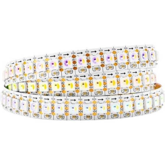 Su Geçirmez 12V WS2811 RGB5050 Beyaz SMD LED Şerit 144 LED/Metre Esnek 5 Metrelik Makara IP30 - 1