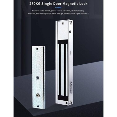 Su Geçirmez 250KG 12V DC/500-600MA İki Telli Manyetik Kilit Geri Beslemesiz Sol Çıkış - 4