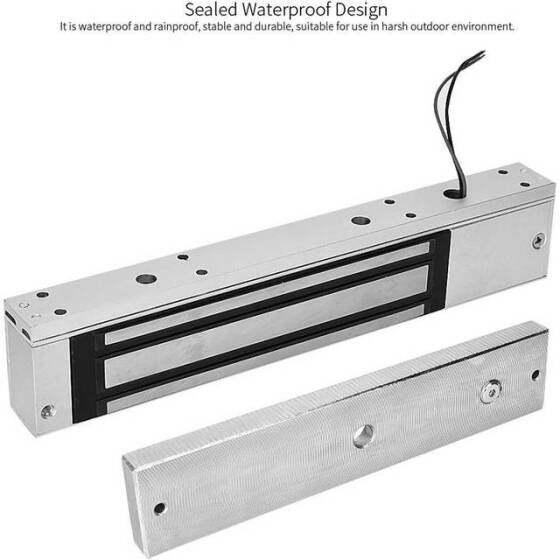 Su geçirmez 280KG 12V DC/500-600MA Beş Telli Manyetik Kilit - 4