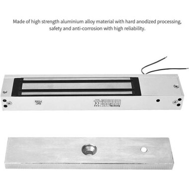 Su geçirmez 280KG 12V DC/500-600MA İki Telli Manyetik Kilit - 3