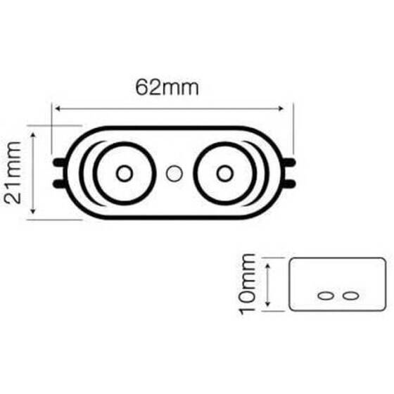 Su Geçirmez DC 12V 2835 Sıcak Beyaz LED Modül 63x13mm - 2