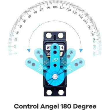 Su geçirmez FEETECH FT5330M 7.4V 180 Derece Yüksek Hızlı Metal Dişli Dijital Servo Motor Tork 35kg - 4
