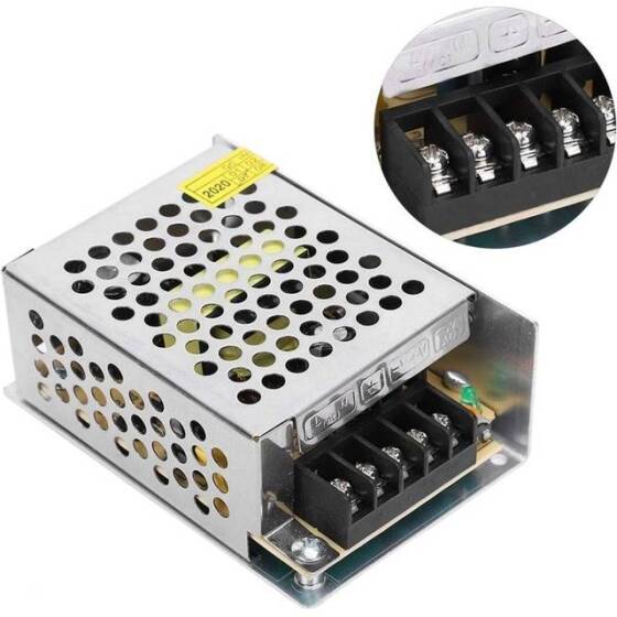 Su geçirmez Gri CB-12V-36W 3A Led Ultra İnce Aluminyum Kasa Mikro Anahtar Kablolu Güç Kaynağı - 3