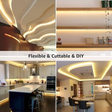 Su Geçirmez Sıcak Beyaz 3014 12V SMD LED Şerit 90 LED/Metre Esnek 5 Metrelik Makara - 3