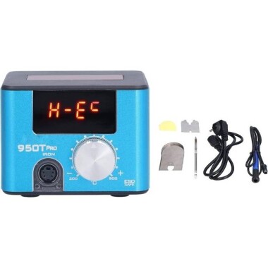 SUNKKO 950T Pro Kırmızı 75W Anti Statik Akıllı Sabit Sıcaklık Kaynağı İstasyonu UK Fişi 220V - 1