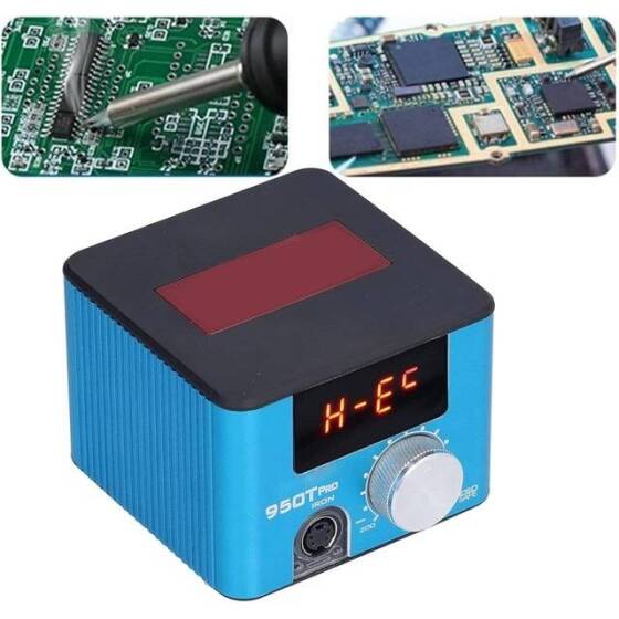 SUNKKO 950T Pro Kırmızı 75W Anti Statik Akıllı Sabit Sıcaklık Kaynağı İstasyonu UK Fişi 220V - 5