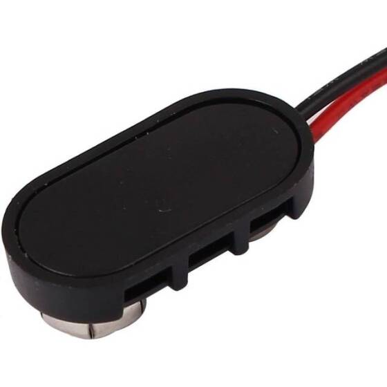 T Tipi 9V Krokodil Kablolu Pil Başlığı 15cm Siyah ve Kırmızı Kablolu - 3