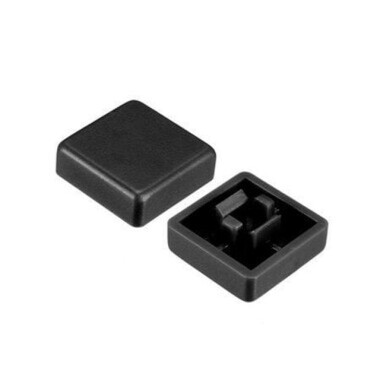 Tact Switch Kapağı Kare Siyah - 10x10x5mm ile Uyumlu - Görsu Elektronik
