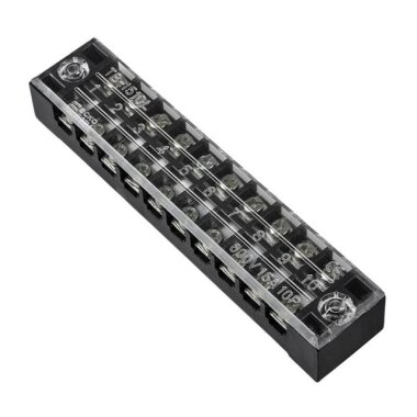 TB-1510 10P Çift Sıra Terminal Blok - 600V 15A - Görsu Elektronik
