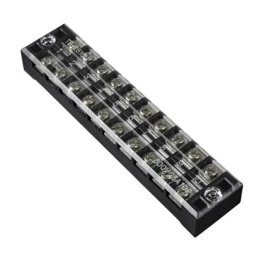 TB-2510 10P Çift Sıra Terminal Blok - 600V 25A - Görsu Elektronik