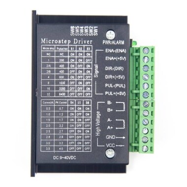 TB6600 Step Motor Sürücüsü Geliştirilmiş Model 4A 9-42V Nema 23/42/57/86 Uyumlu - 6