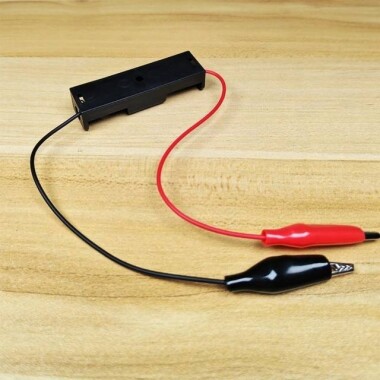 Tekli AA Pil Yuvası Krokodil Kablolu - 3