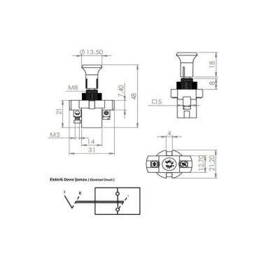 Tekli Çekme Anahtarı Kısa Paso - 3