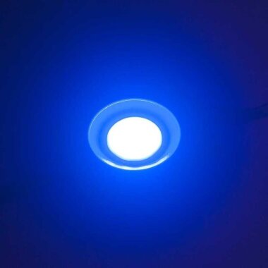 Tekli Su Gerçimez Cob Led Modülü - Mavi 12V 2.4W - 2