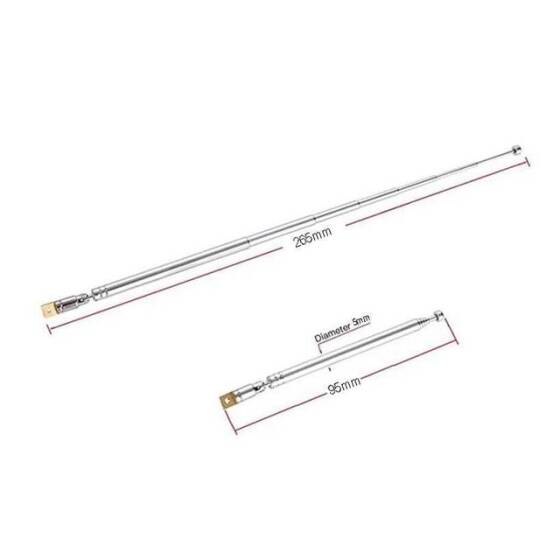 Teleskopik Çubuk Anten 265 mm - 2