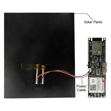 TGO SIM7600E-H Modülü ESP32-WROVER-B Çip WiFi Bluetooth 18560 Pil Yuvalı Solar Şarj Geliştirme Kurulu CH9102F Çipli - 7