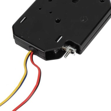 Tip A Siyah XG-07D 12V DC 2A İki Telli Kilit Açma Geri Tepmeli Küçük Dolap Elektromanyetik Kilit Boyutu:72x65x13mm - 5