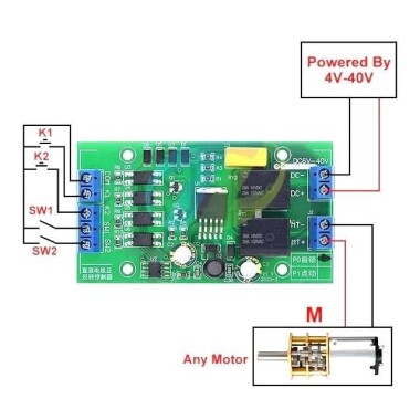 TKS-M8 DC Motor Sürücü Modülü P1/Jog Versiyonu - 2