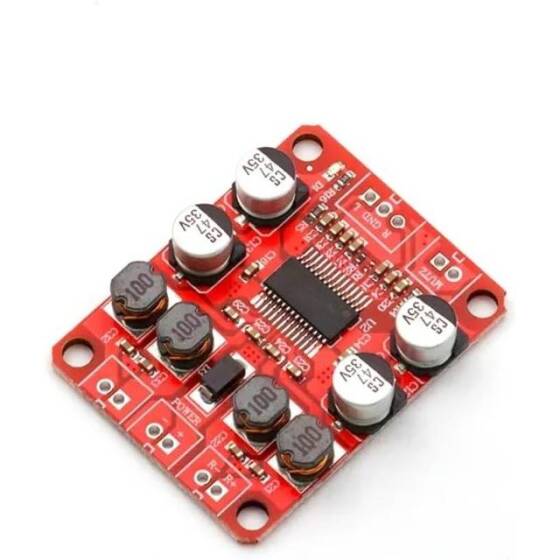 TPA3110 Dijital Güç Amplifikatörü Kartı 2x5W Çift Kanallı Stereo DC 12V 2A Güç Kaynağı - 1