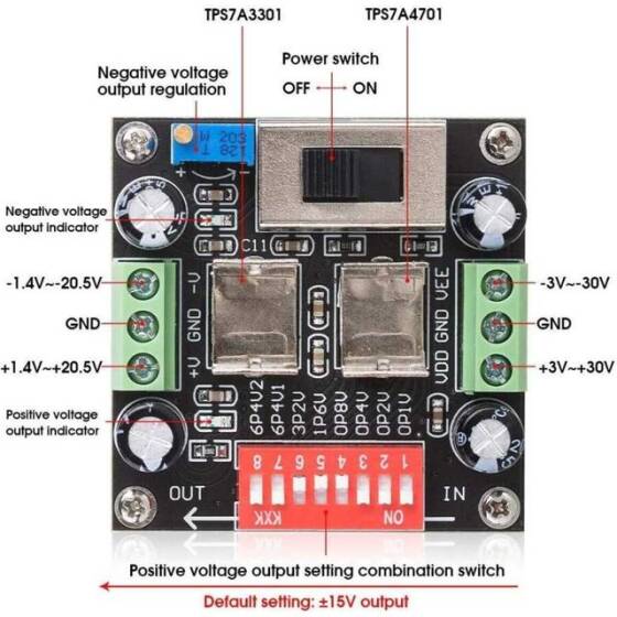 TPS7A3301 TPS7A4701 Ayarlanabilir Lineer Regüleli Güç Kaynağı Modülü - 2