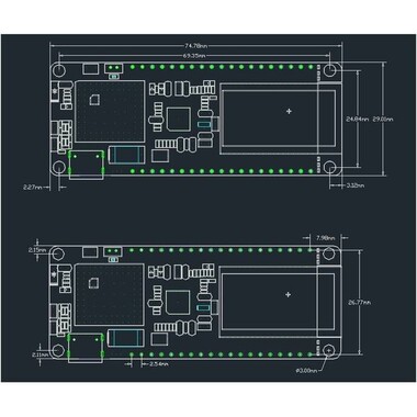 TTGO T-Call PMU ESP32 Kablosuz Modül SIM Anten SIM Kart SIM800L Modülü CH9102F Çip - 7