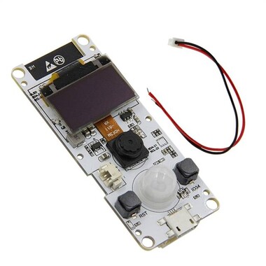 TTGO T-Kamera ESP32 WROVER ve PSRAM Kamera Modülü-ESP32-WROVER-B OV2640 Kamera Modülü 0.96 OLED CH9102F Çipli Mikrofonlu-balık gözü lens - 11