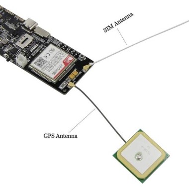 TTGO T-SIM7000G Modülü ESP32-WROVER-B Çipli WiFi Bluetooth 18560 Pil Yuvalı Solar Şarj Geliştirme Kurulu CH9102F Çipli - 6