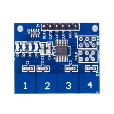 TTP224 4 Kanal Dijital Dokunmatik Sensör Modülü - 2