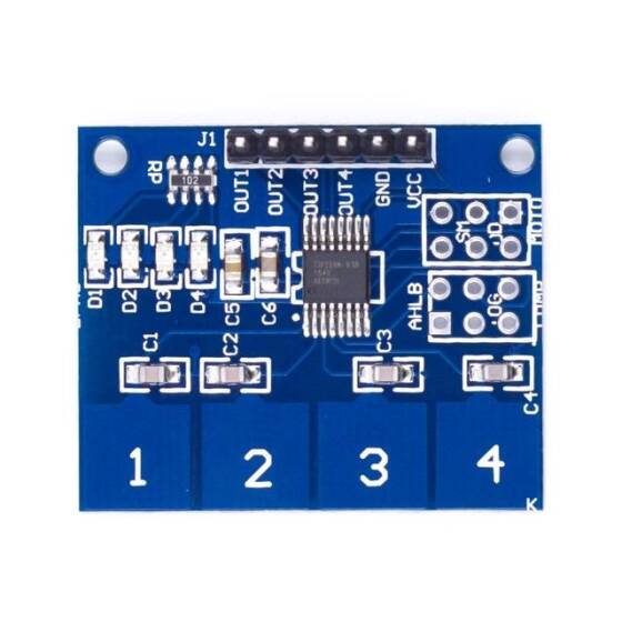 TTP224 4 Kanal Dijital Dokunmatik Sensör Modülü - 2