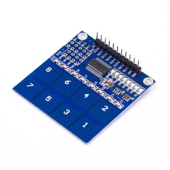 TTP226 8 Kanal Dijital Kapasitif Anahtar Dokunmatik Sensör Modülü - 3