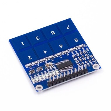 TTP226 8 Kanal Dijital Kapasitif Anahtar Dokunmatik Sensör Modülü - 5