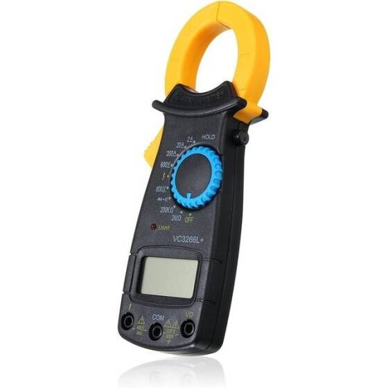 Turuncu VC3266L Yüksek Hassasiyetli Kelepçe Çok Fonksiyonlu Dijital Multimetre 10A Buzzersız Pilsiz - 4
