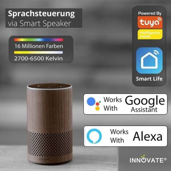 Tuya 220-240V WiFi Akıllı Ampul 10W RGB+WW E27 Alexa'nın Uzaktan Zamanlama Düzenlemesi lümen: 1000lm - 3