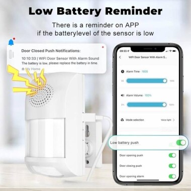 Tuya Akıllı Wifi Kızılötesi Alarm Pil Hariç - 2