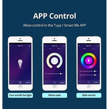 Tuya E14 Zigbee3.0 Ev Akıllı RGBCW Mum Ampul Kısılabilir ve Alexa Google Home Akıllı Aydınlatma E14 5W 400lm ile Uyumlu - 4
