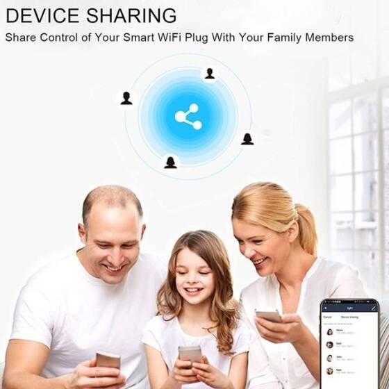 Tuya Wifi Akıllı Soket Uzaktan Zamanlama Ses Anahtarı UK Fişli Alexa İçin 100-240V 16A Alexa İçin Boyut: 58x58x54mm - 4