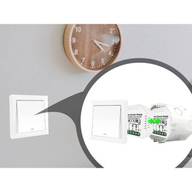 Tuya Zigbee 3.0 Dimmer Modülü 1 Kanal QS-Zigbee-D02-TRIAC-L 220V-240V Tek Yangın Orjinal Paketleme Boyut: 46x46x18mm - 3