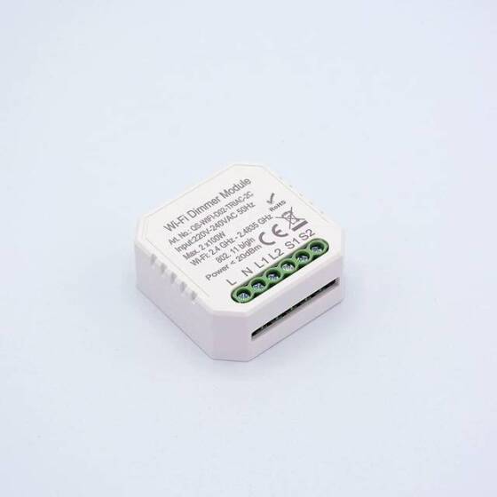 Tuya Zigbee 3.0 Dimmer Modülü 2 GangQS-Zigbee-D02-TRIAC-2C-L Tek Ateş Orjinal Paketleme Boyut: 46x46x18mm - 3
