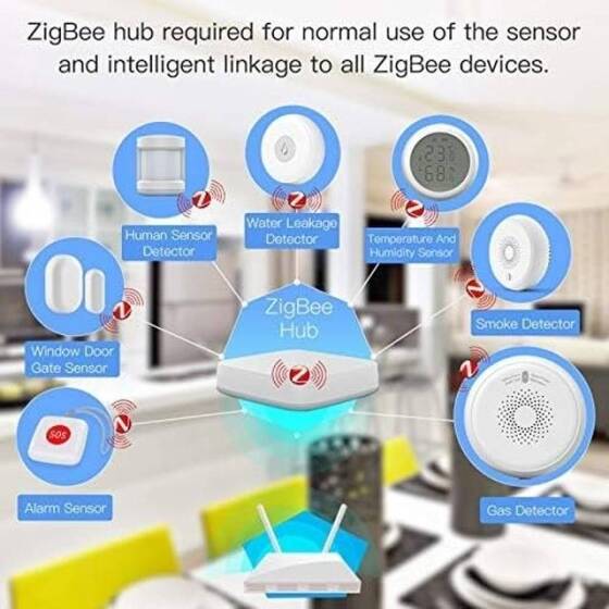 Tuya Zigbee Gaz kaçağı Alarm Sistemi Pil Hariç - 5