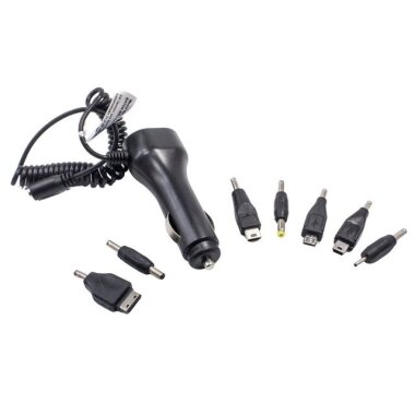 USB 5V 1A Çok Fonksiyonlu Araç Çakmak Soketi - 7 Değiştirilebilir Uç - Görsu Elektronik