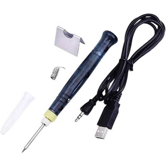 USB 5V 8W USB Siyah Kalem Havya Seti - Sıcaklık Ayarlı Mod Seçimli - 1
