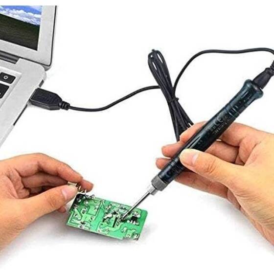 USB 5V 8W USB Siyah Kalem Havya Seti - Sıcaklık Ayarlı Mod Seçimli - 4