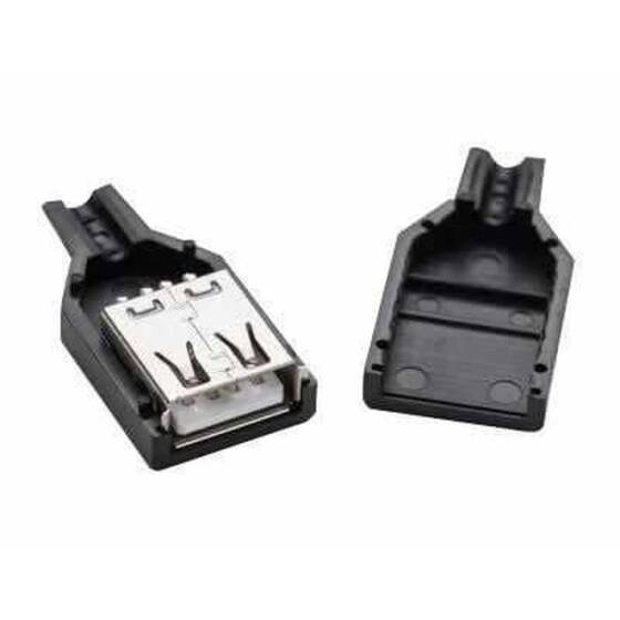 USB A Tipi Kılıflı Soket - Dişi - 1