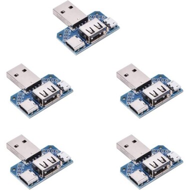 USB Adaptör Kartı Erkek - Dişi Adaptör Mikro USB/Type-C Arayüzü 4P 2.54mm - 1