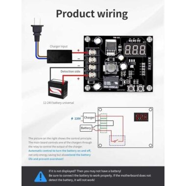 VHM-003 12-24V Lityum Pil - Akü Şarj Kontrol Devresi - 4