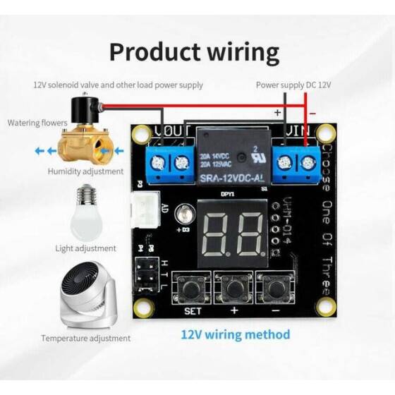 VHM-014 12V Isı- Nem - Işık Kontrollü Röle Kartı - 4