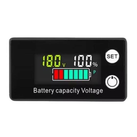 W2026 DC 8-100V Lityum Pil / Akü Renkli Kapasite Göstergesi - Alarm Modlu - 1