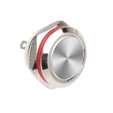 WD12C1 Pin-P1 12mm Düz Yaylı Metal Buton - WDELE